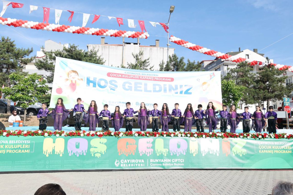 Çocuk kulüplerine muhteşem kapanış programı