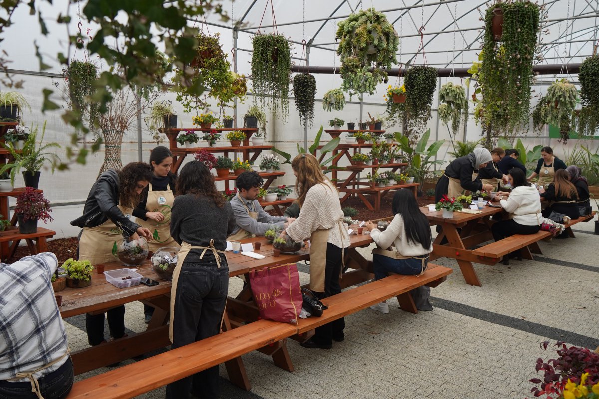 Bahçem Çayırova’da teraryum atölyesi gerçekleştirildi