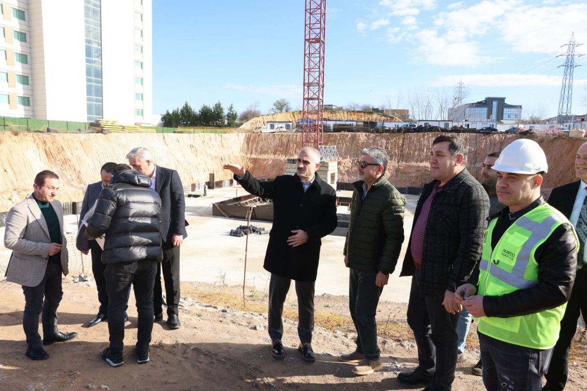 Çiftçi, spor lisesi inşaatını inceledi