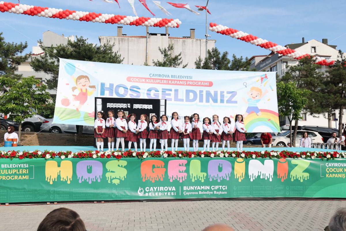 Çocuk kulüplerine muhteşem kapanış programı