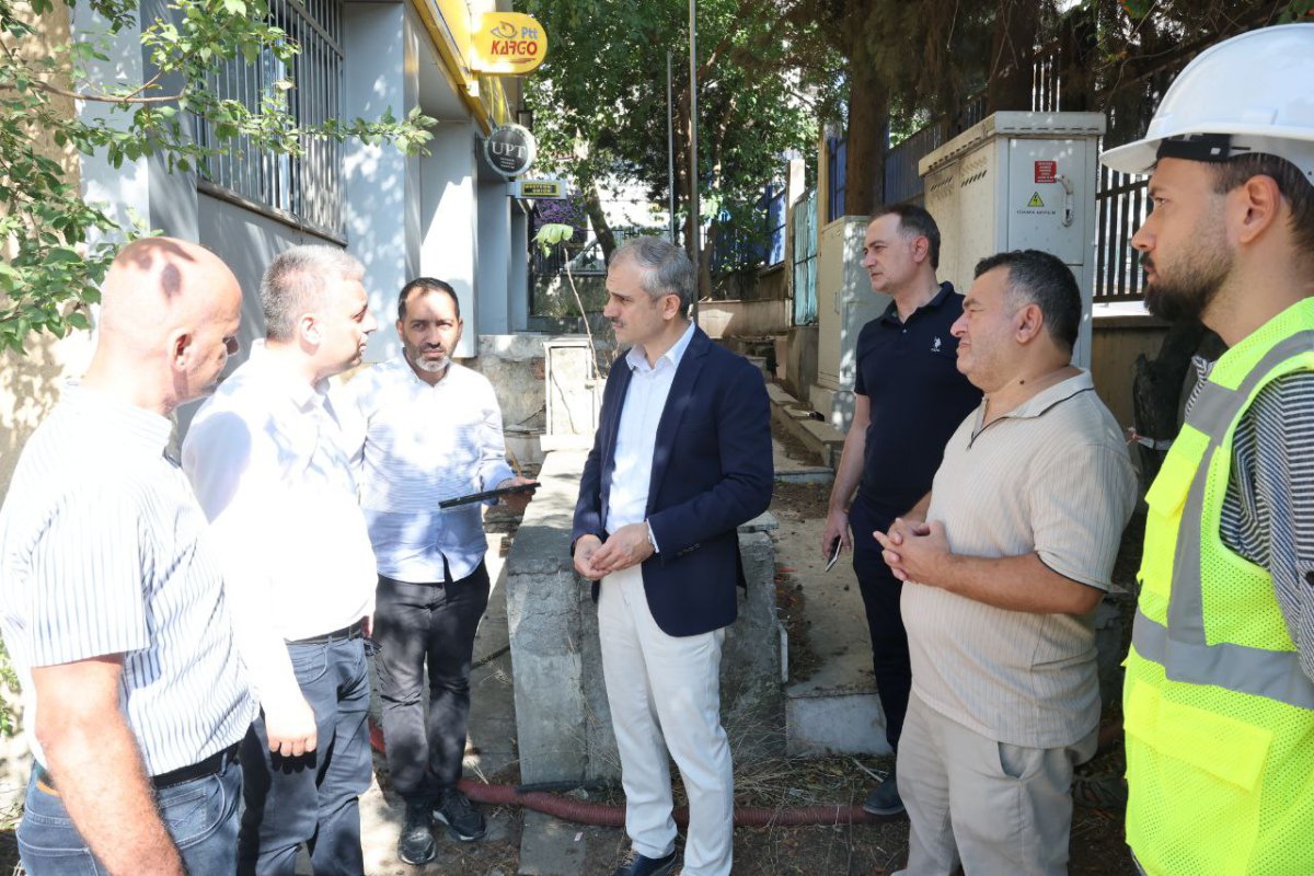 Çiftçi, e-sınav merkezi ve santral binası inşaatlarını inceledi