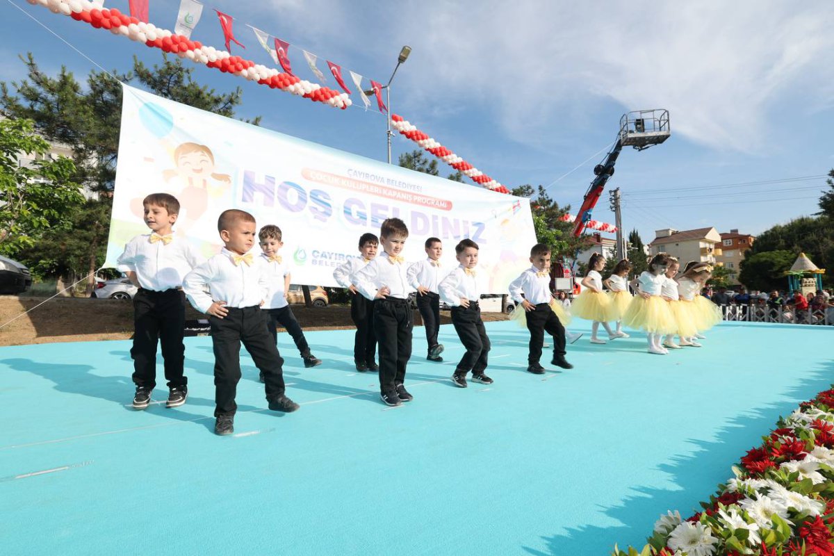 Çocuk kulüplerine muhteşem kapanış programı