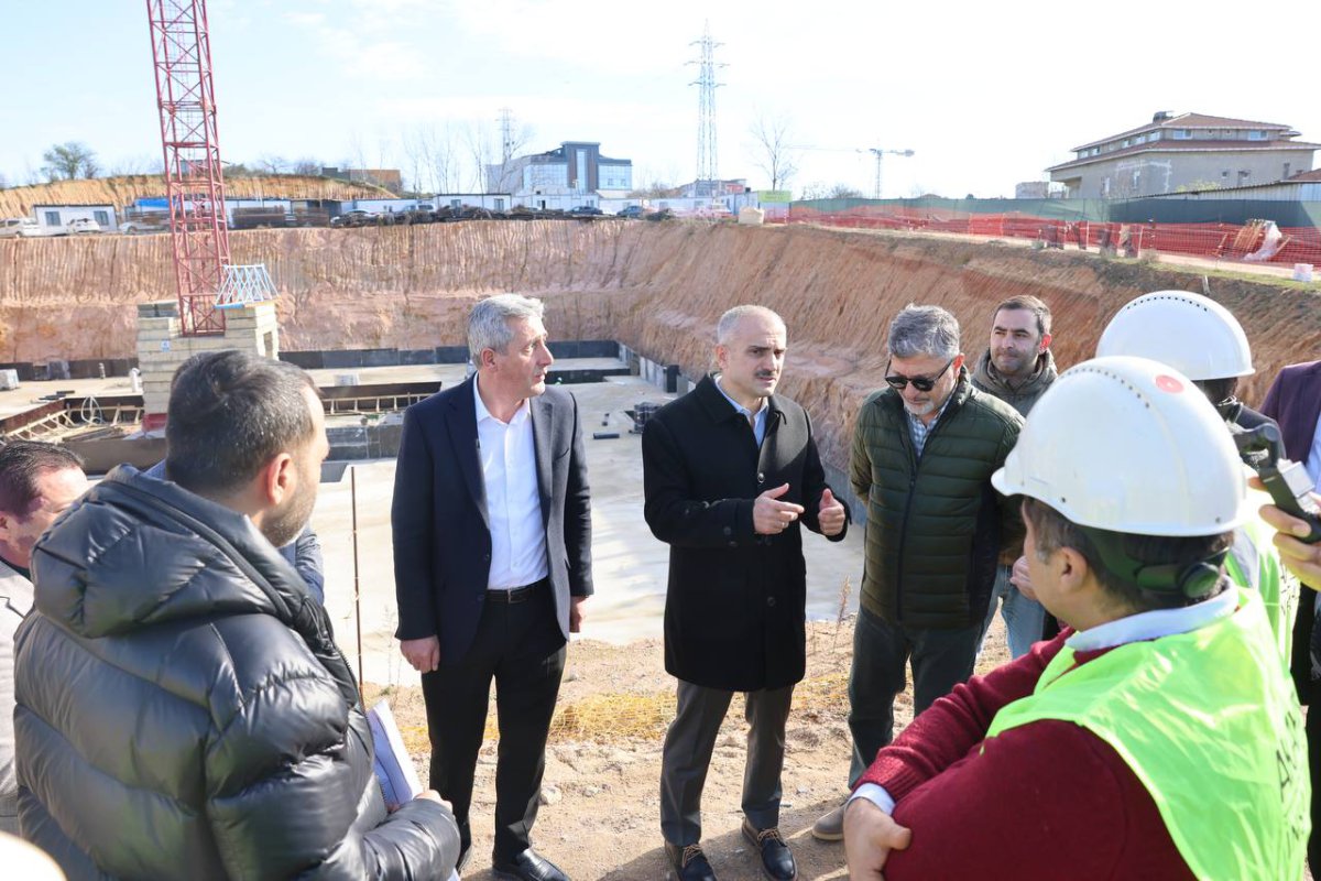 Çiftçi, spor lisesi inşaatını inceledi