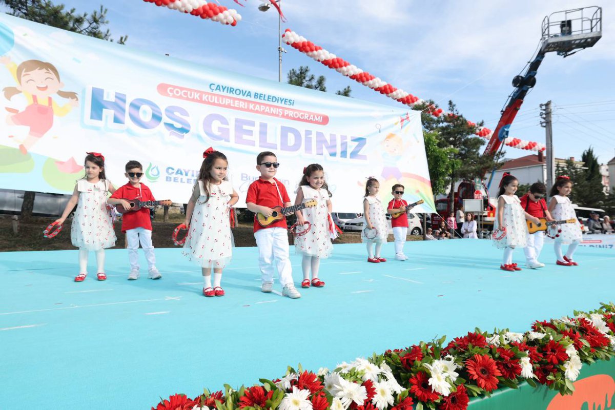 Çocuk kulüplerine muhteşem kapanış programı