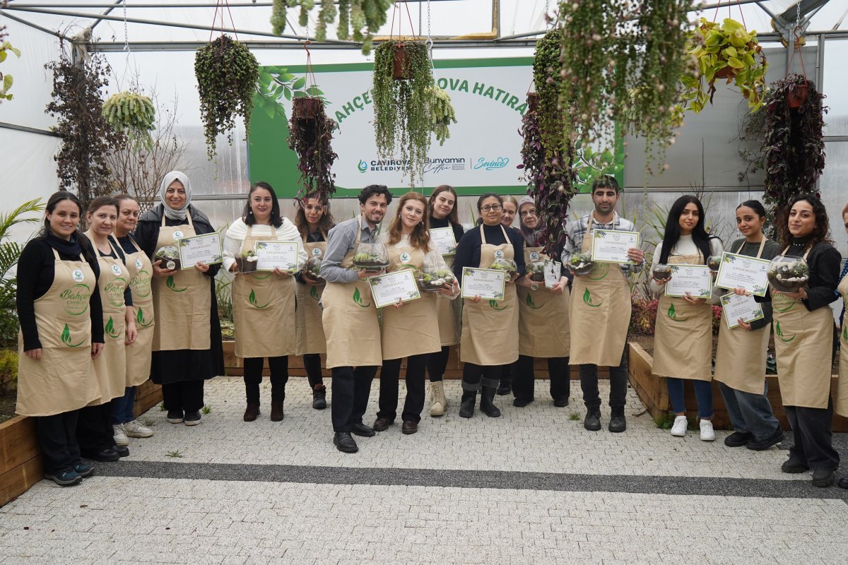 Bahçem Çayırova’da teraryum atölyesi gerçekleştirildi