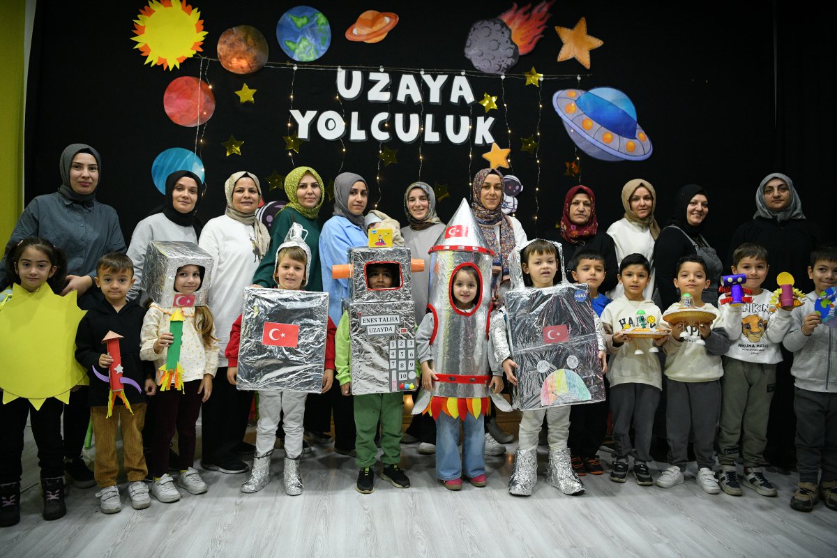 Çayırovalı minikler, uzay keşfine çıktı