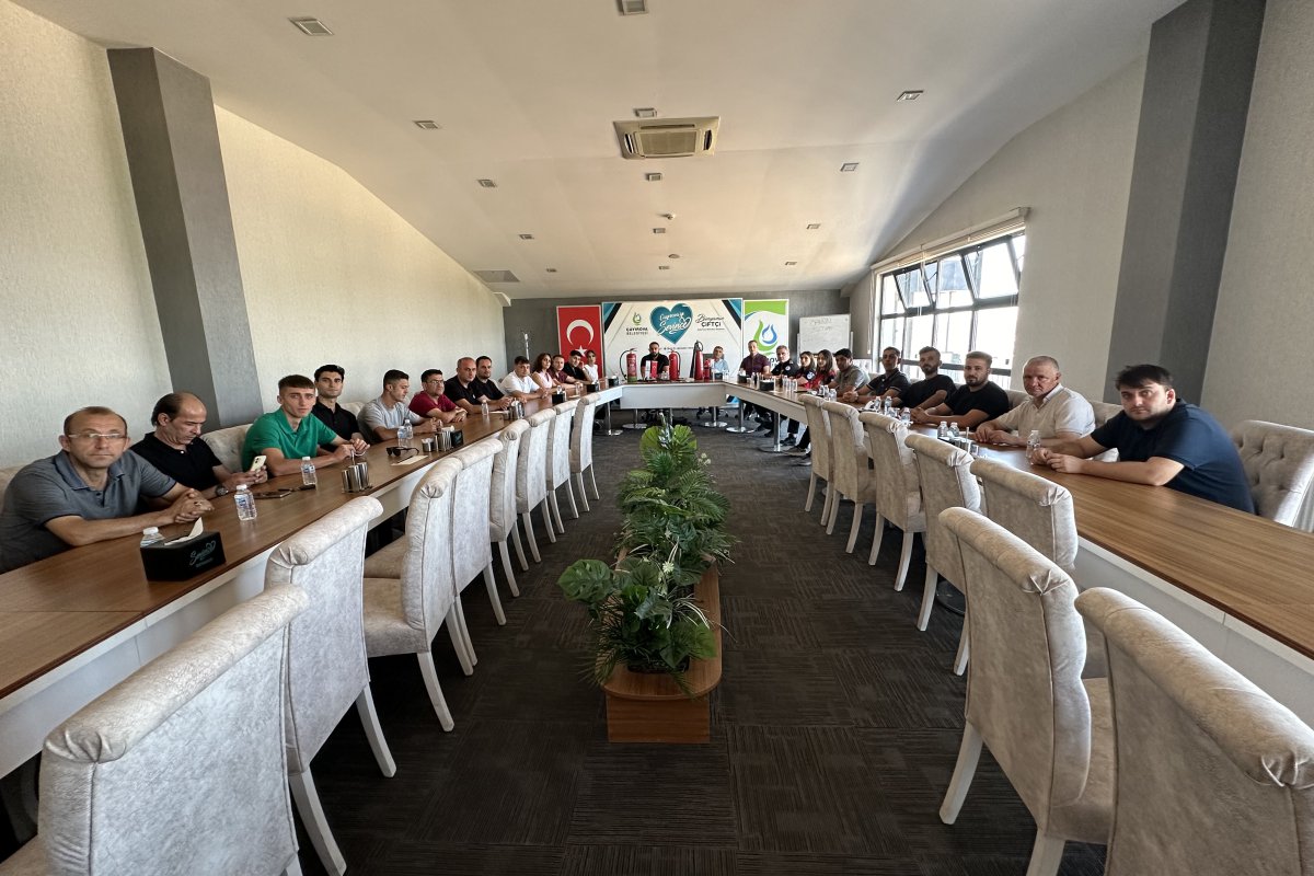  Olası yangınlara karşı eğitimler devam ediyor   