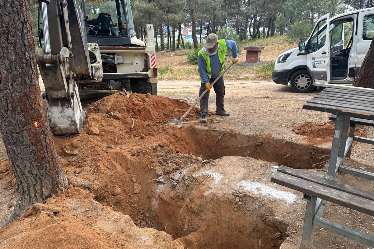 Kuştepe Mesire Alanı’nda bakım çalışması